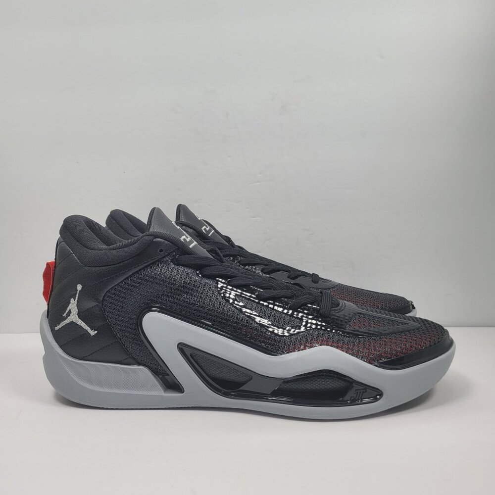 Jordan Tatum 1 Men's Black Metallic Silver Shoes DZ3323-001 US Size 14 NWOB